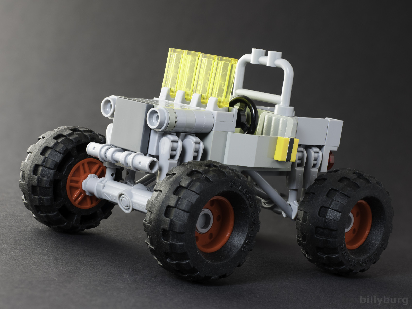 LEGO, klasický, prostor, febrovery, Willys, Džíp, netvor, nákladní auto, Tlustý, pneumatika, velký, je, lepší, 4wd, čtyři, kolo, Řídit, radar