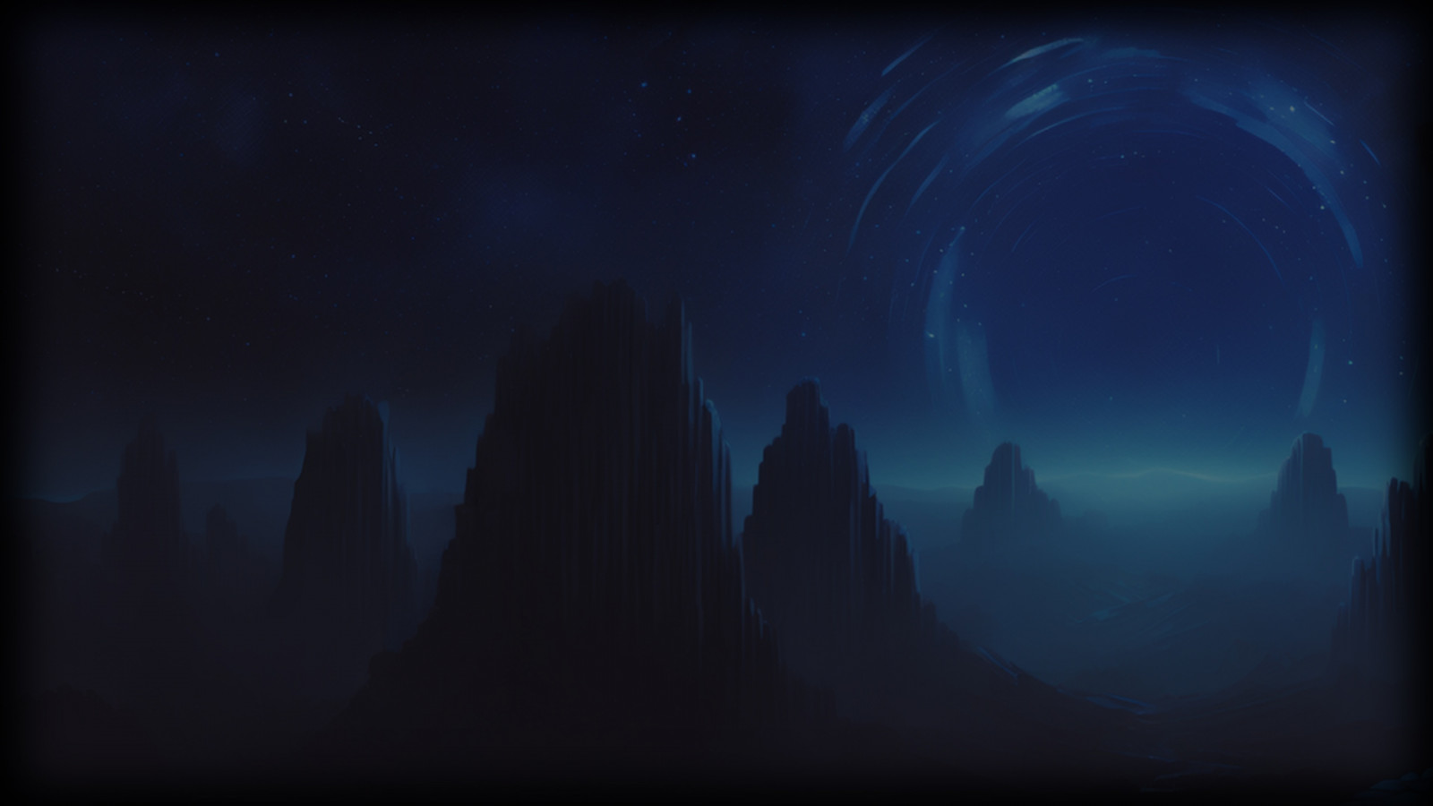 Landschaft, Himmel, Berge, Nacht-, Sterne, Nebel