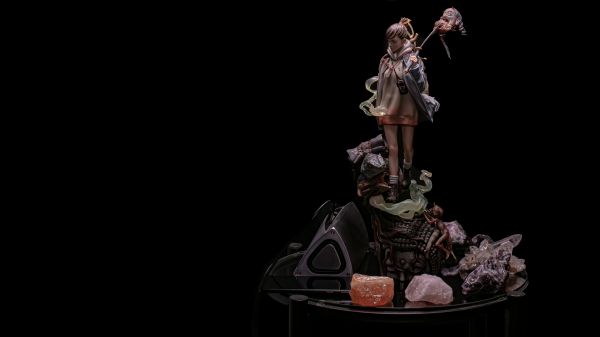 statue,samurai,demon,crystal,amethyst,quartz