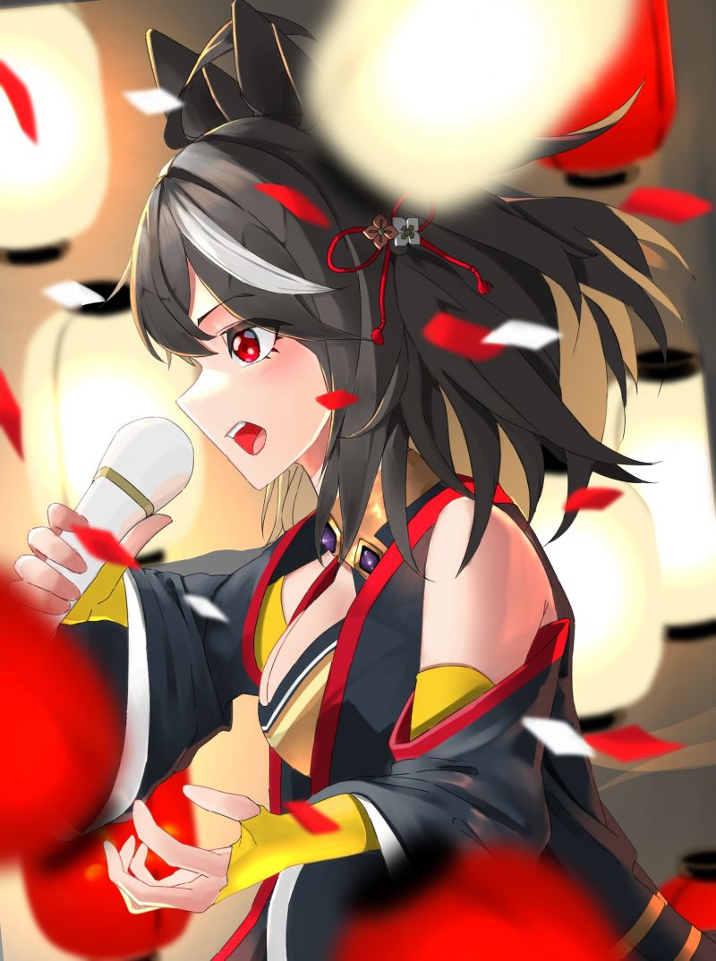anime,anime girls,Uma Musume Pretty Derby,capelli corti,capelli neri,Kitasan Black Uma Musume