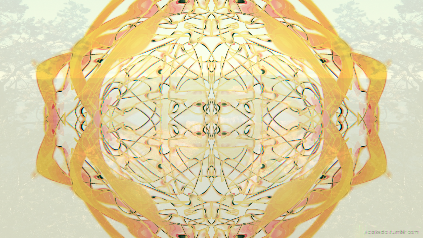 illustration, abstrakt, Glitch art, symmetri, gul, LSD, cirkel, psykedelisk, hoved, menneskelige legeme, organ