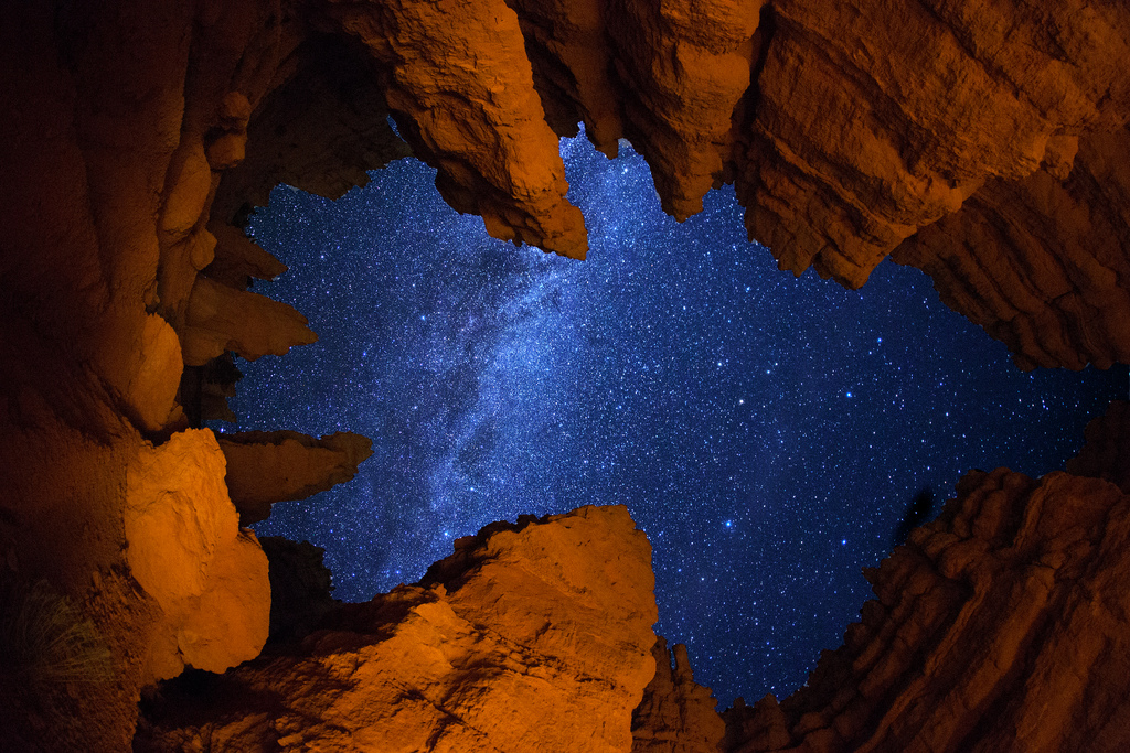 Wallpaper blue, Formation, cave, canyon, geological phenomenon, rock
