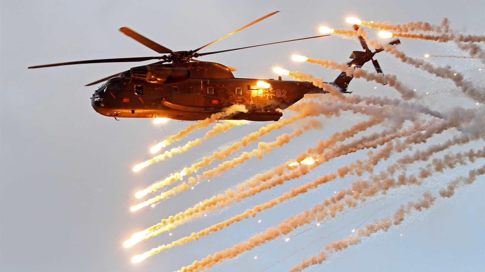 Wallpaper helicopter, aircraft, sky, shooting 1920x1080 HacKetT