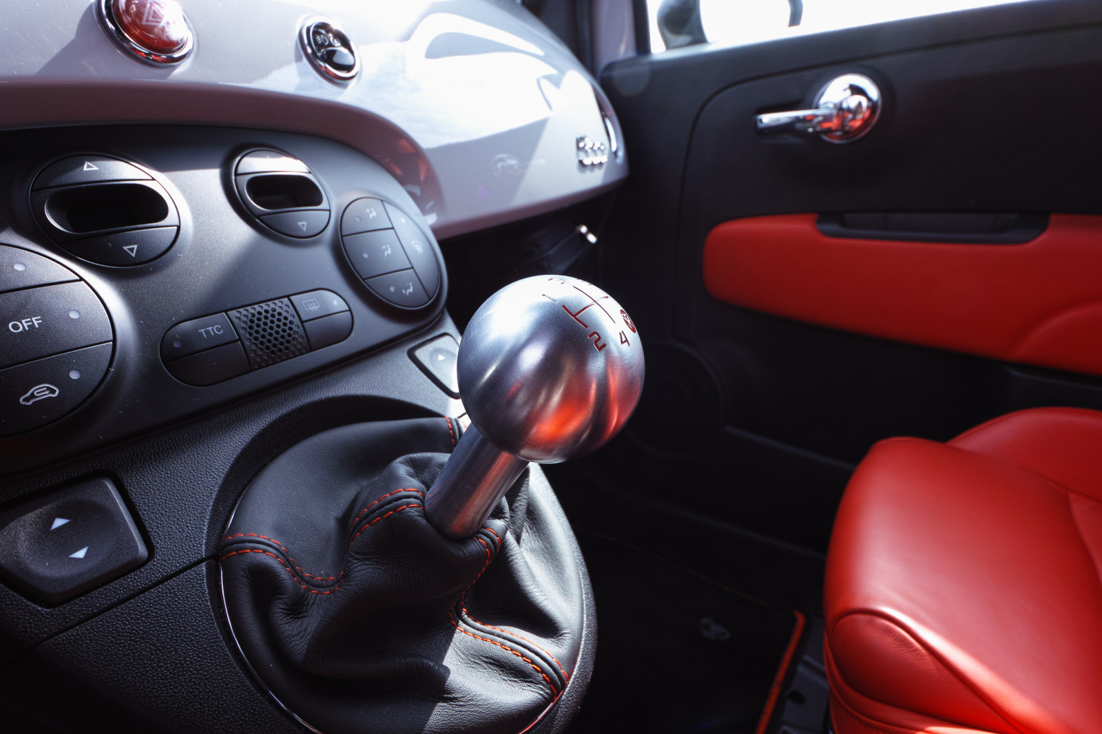 bil, rød, køretøj, rat, fiat 500, Abarth, sigma, 816mm, bildesign, automotive exterior, familie bil, motor køretøj, transportform, bybil, SD1, center console