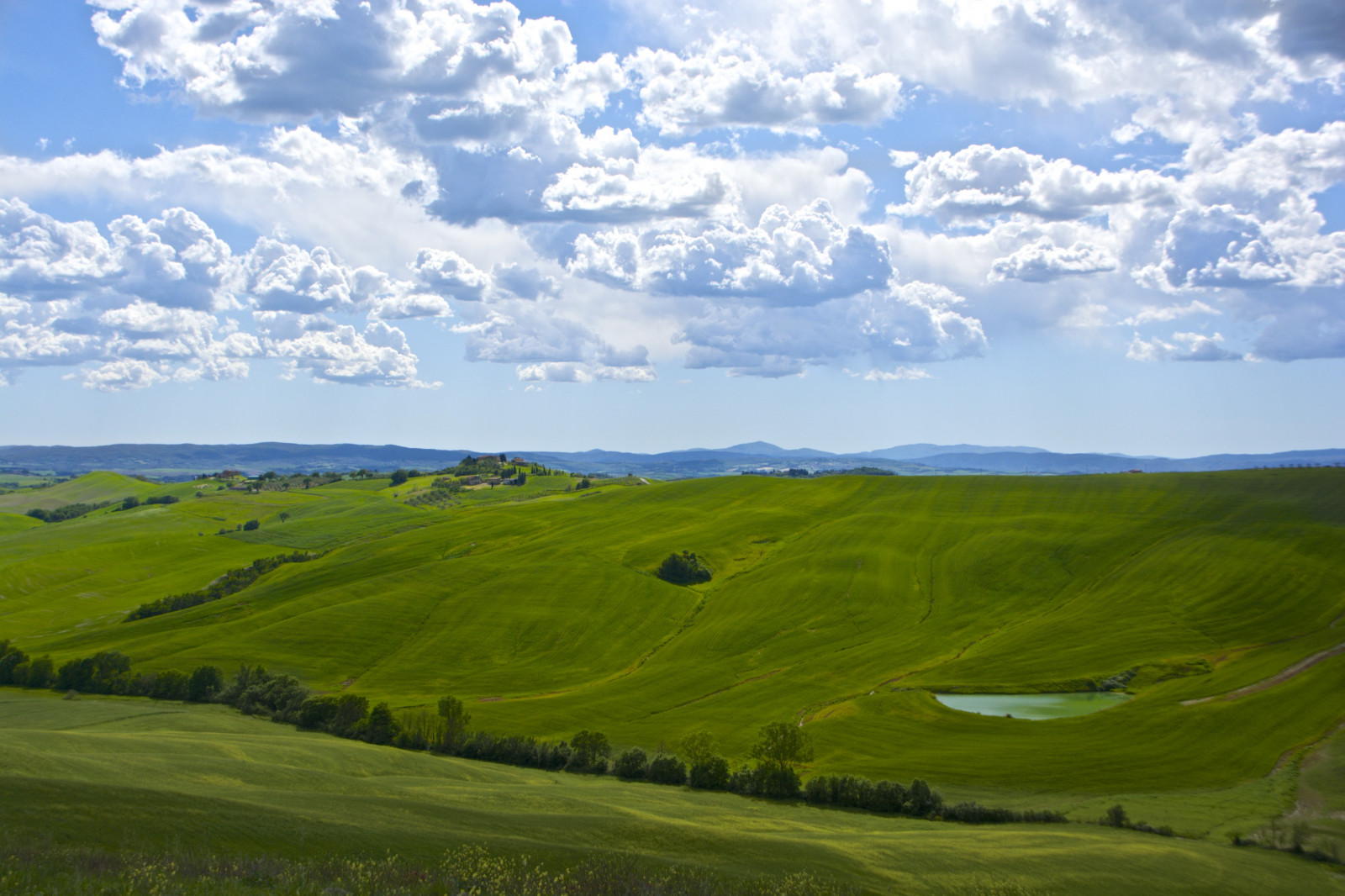 Itálie, mraky, krajina, Nikon, Italia, nuvole, den, zakalený, kopce, Toskánsko, Kréta, Siena, toscana, Tamron, paesaggio, Colline, cretesenesi, Asciano, campagnatoscana, D7100, Vescona, nikond7100
