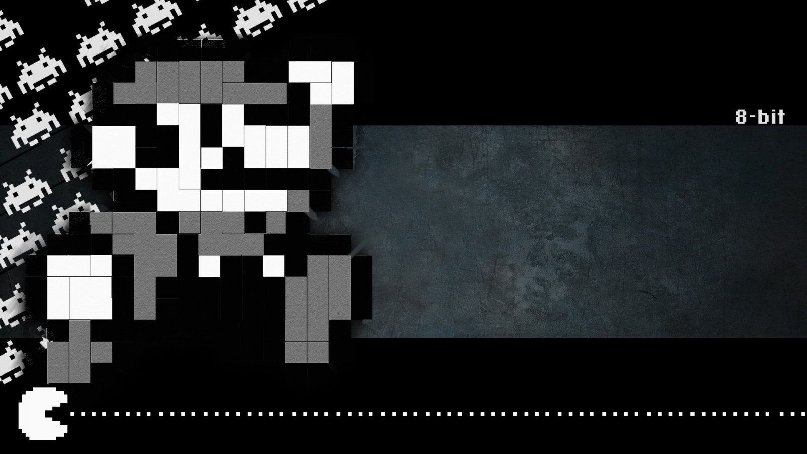 videohry, text, Vesmírní vetřelci, super Mario, značka, Pacman, tvar, design, obraz, Snímek obrazovky, představení, počítač tapeta, font, kryt alba