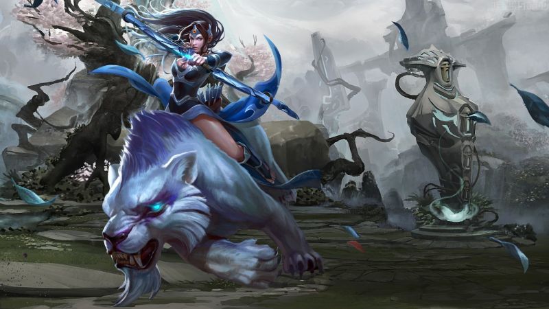 Dota 2, Mirana, 1920x1080 px, luky Dota 2, Mirana, 1920x1080 px, luky