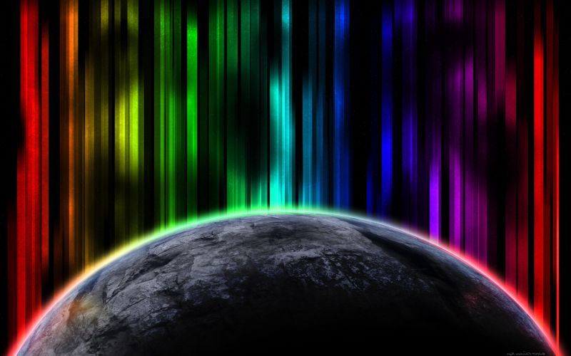 Soyut, Boşluk, atmosfer, gezegen, Toprak, Aurora Soyut, Boşluk, atmosfer, gezegen, Toprak, Aurora