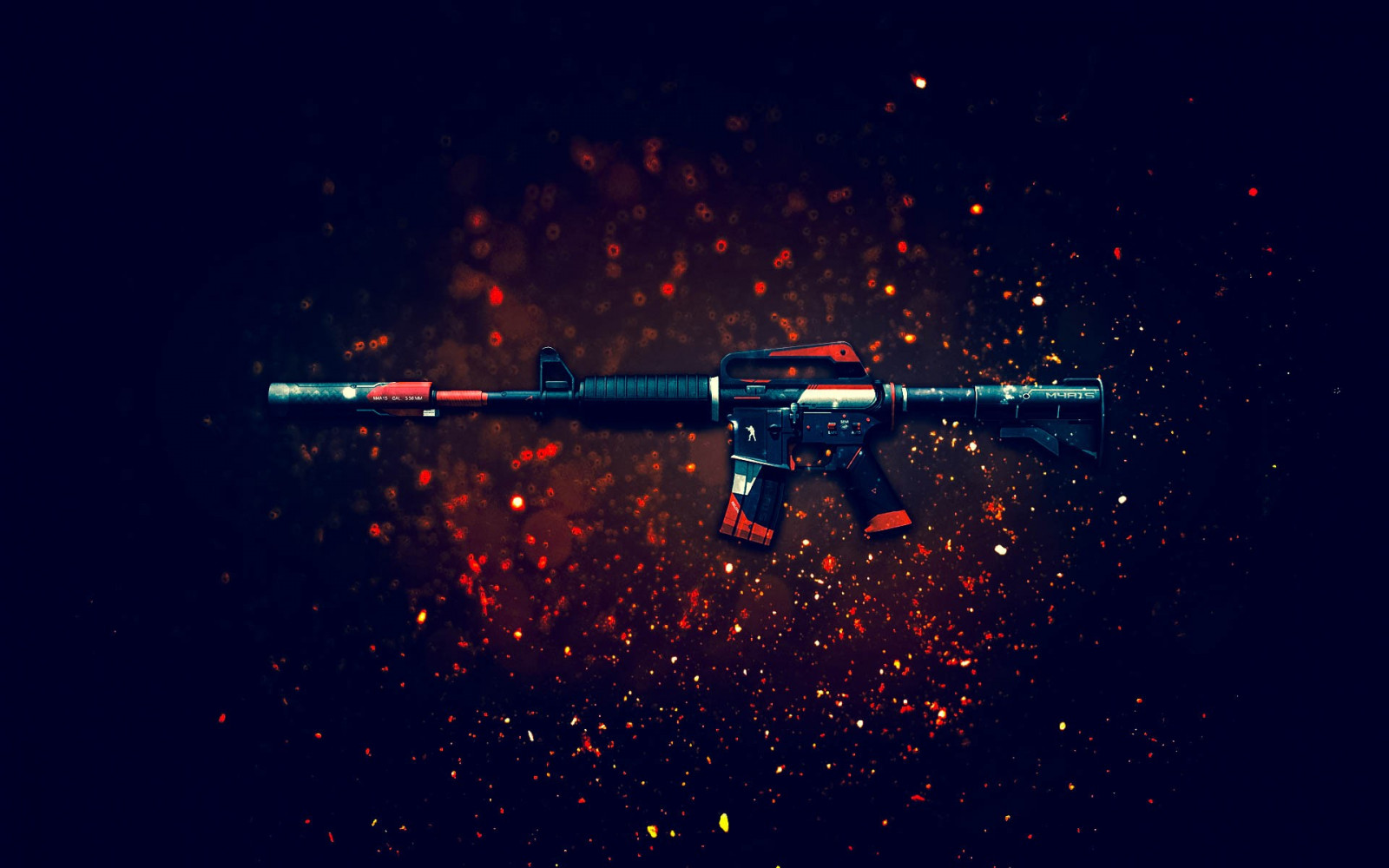 arte digitale, pistola, videogiochi, notte, spazio, opera d'arte, astronomia, oscurità, immagine dello schermo, sfondo del computer, atmosfera della terra, spazio, oggetto astronomico