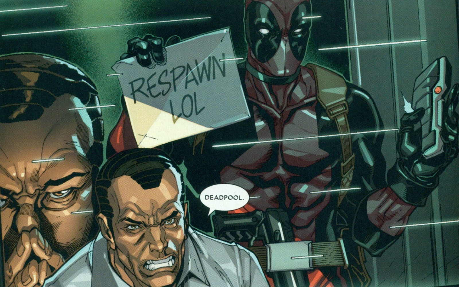 Wallpaper superhero, Deadpool, ART, 1680x1050 px, fictional character