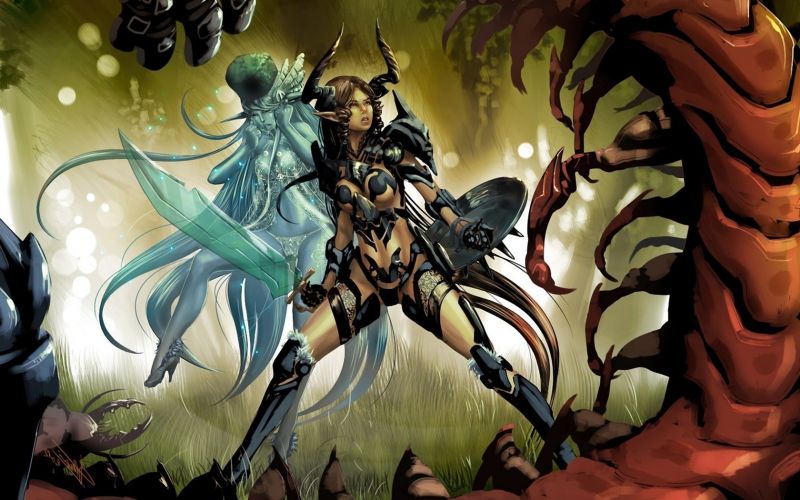 ilustrace, fantasy umění, anime, komiks, mytologie, Snímek obrazovky ilustrace, fantasy umění, anime, komiks, mytologie, Snímek obrazovky