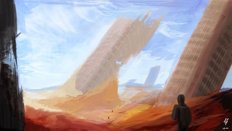 malování, futuristický, umělecká díla, UMĚNÍ, Snímek obrazovky malování, futuristický, umělecká díla, UMĚNÍ, Snímek obrazovky