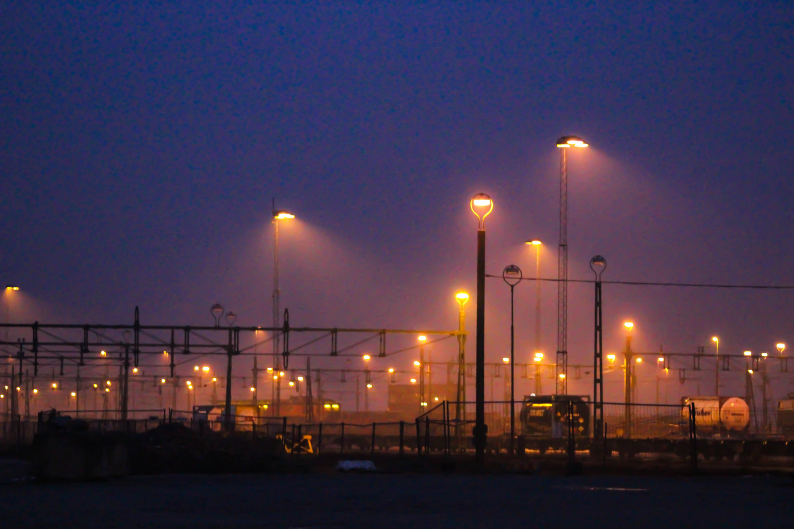 světla, pouliční osvětlení, západ slunce, panoráma města, noc, svítání, večer, ráno, soumrak, kolejiště, světlo, bluehour, svítání, osvětlení, Trelleborg, gryning, bl timmen, j RNV gs, 365, photo365sw, svítidlo