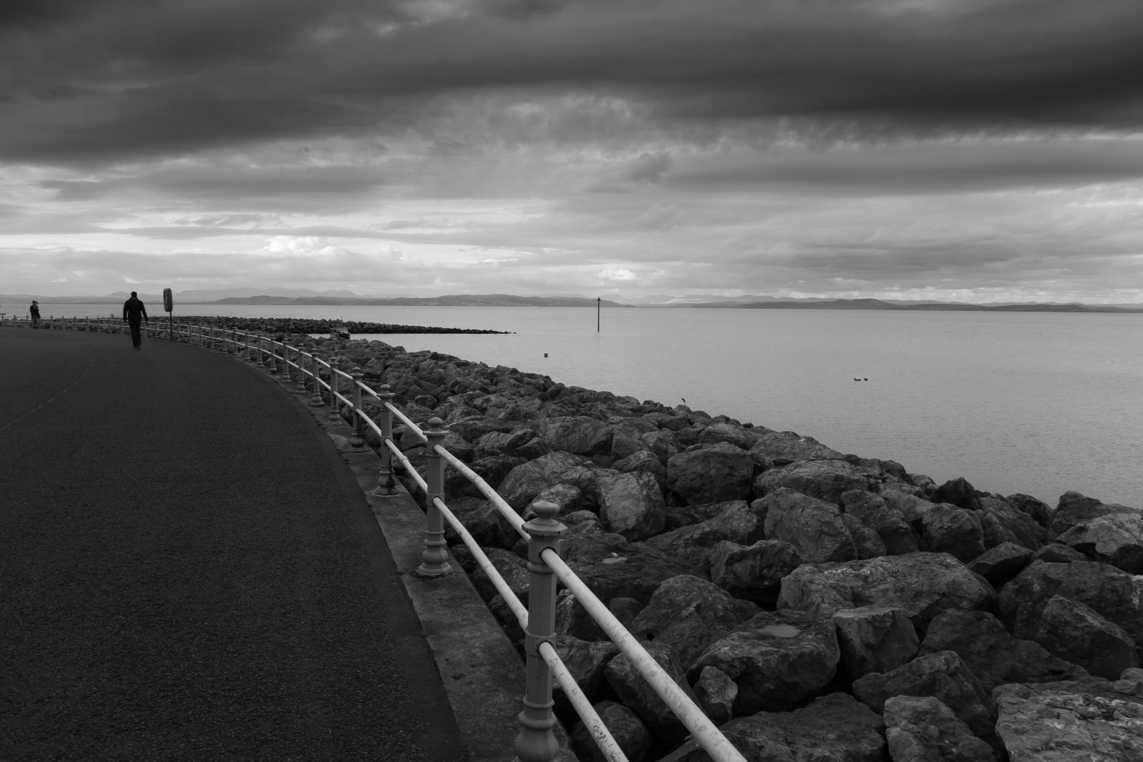 Wallpaper morecambe, blackwhite, blackandwhite, coast 5472x3648