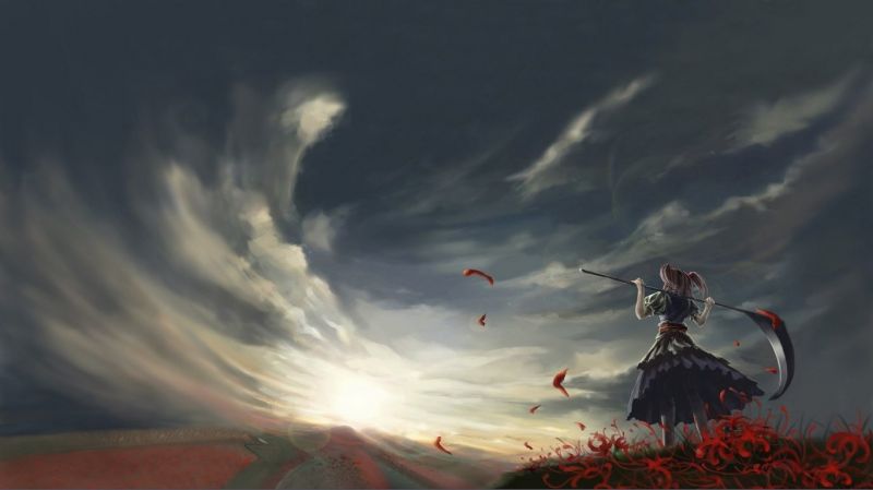 anime, sky, wave, screenshot, wind, cloud anime, sky, wave, screenshot, wind, cloud