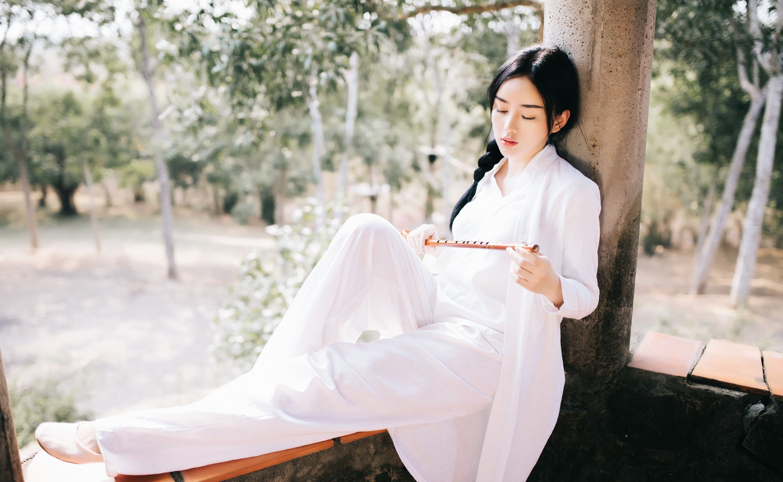 bílý, ženy, model, asijský, fotografování, šaty, móda, svatební šaty, jaro, oblečení, žena, svatba, nevěsta, ženich, talár, focení, obřad, svatební oblečení, formální oblečení