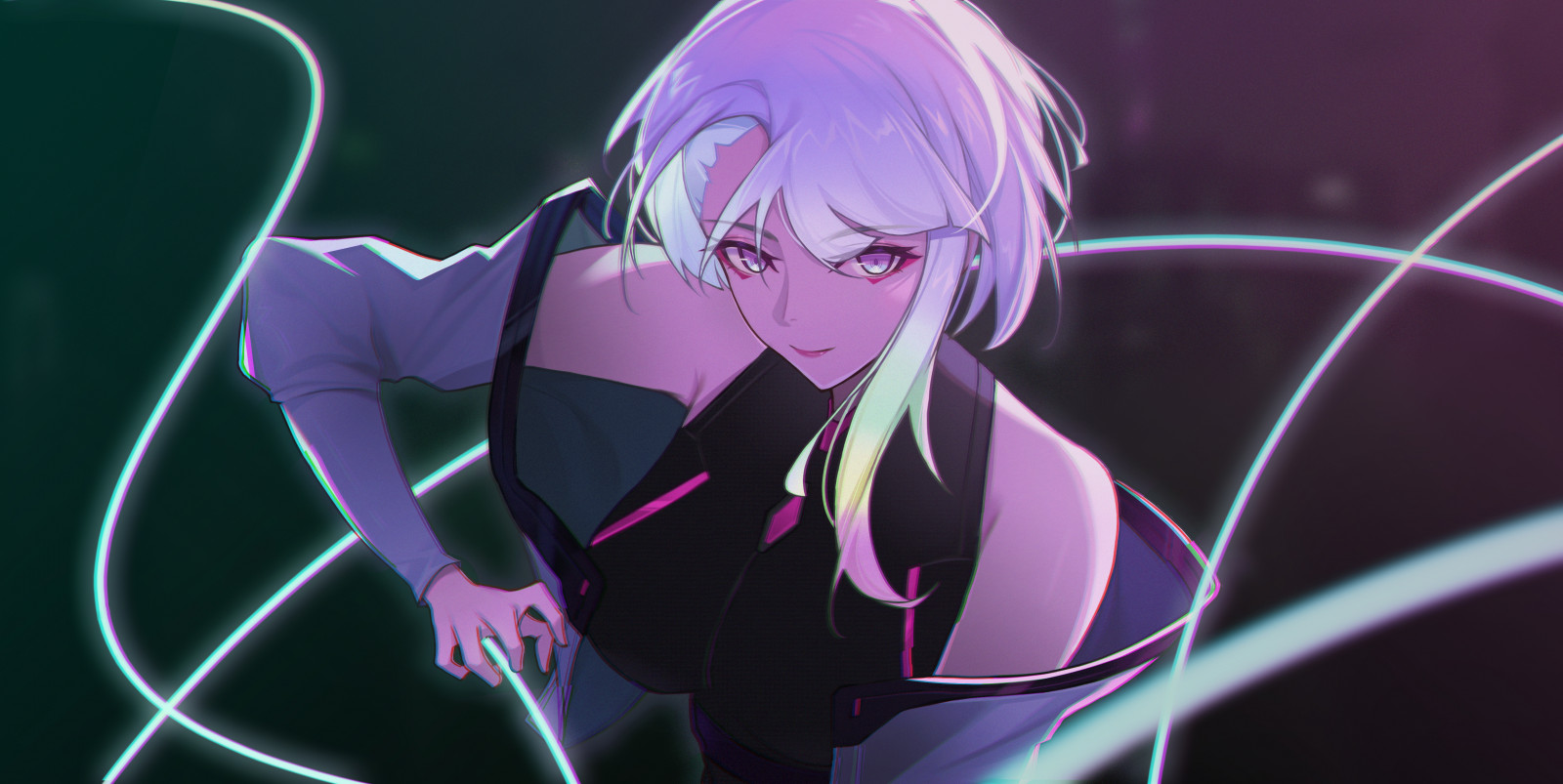 lucy edgerunners, anime dívky