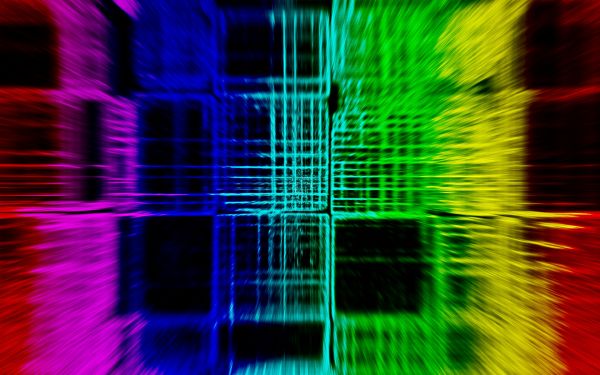 red,green,yellow,neon,space,symmetry