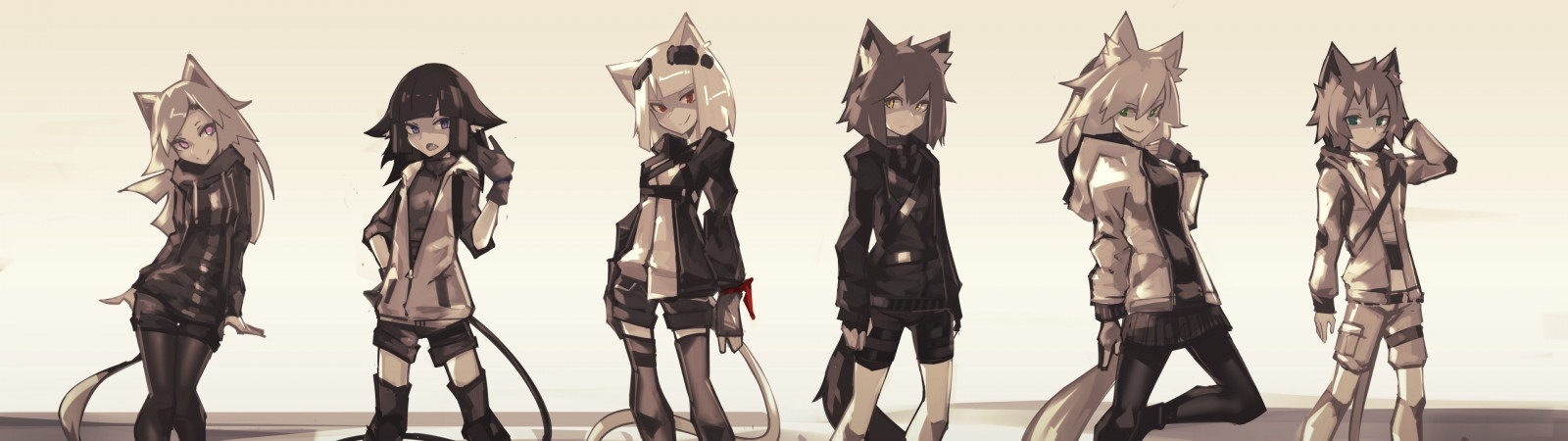 Nekomimi, Kat pige, Dyreører, hale, skulptur, KUNST