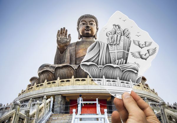 обои : Будда, буддизм, Tian Tan Buddha, статуя, Гонконг, Размышление ...