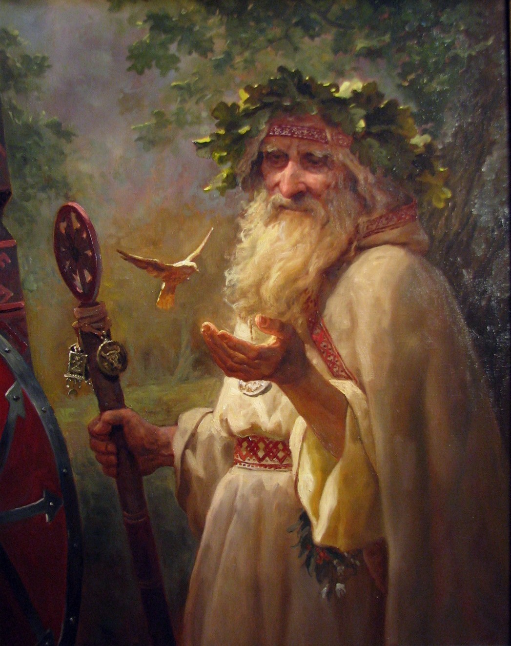 Wallpaper : painting, portrait, wizard, saint, mythology, Merlin, ART ...