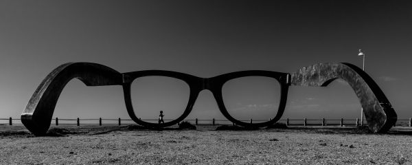 white, black, monochrome, street, sunglasses, glasses