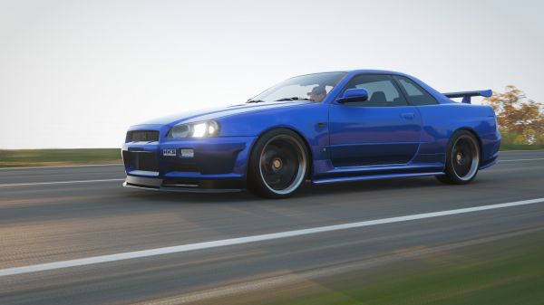 digital art,CGI,3D sculpture,motion blur,Forza,Forza Horizon 4