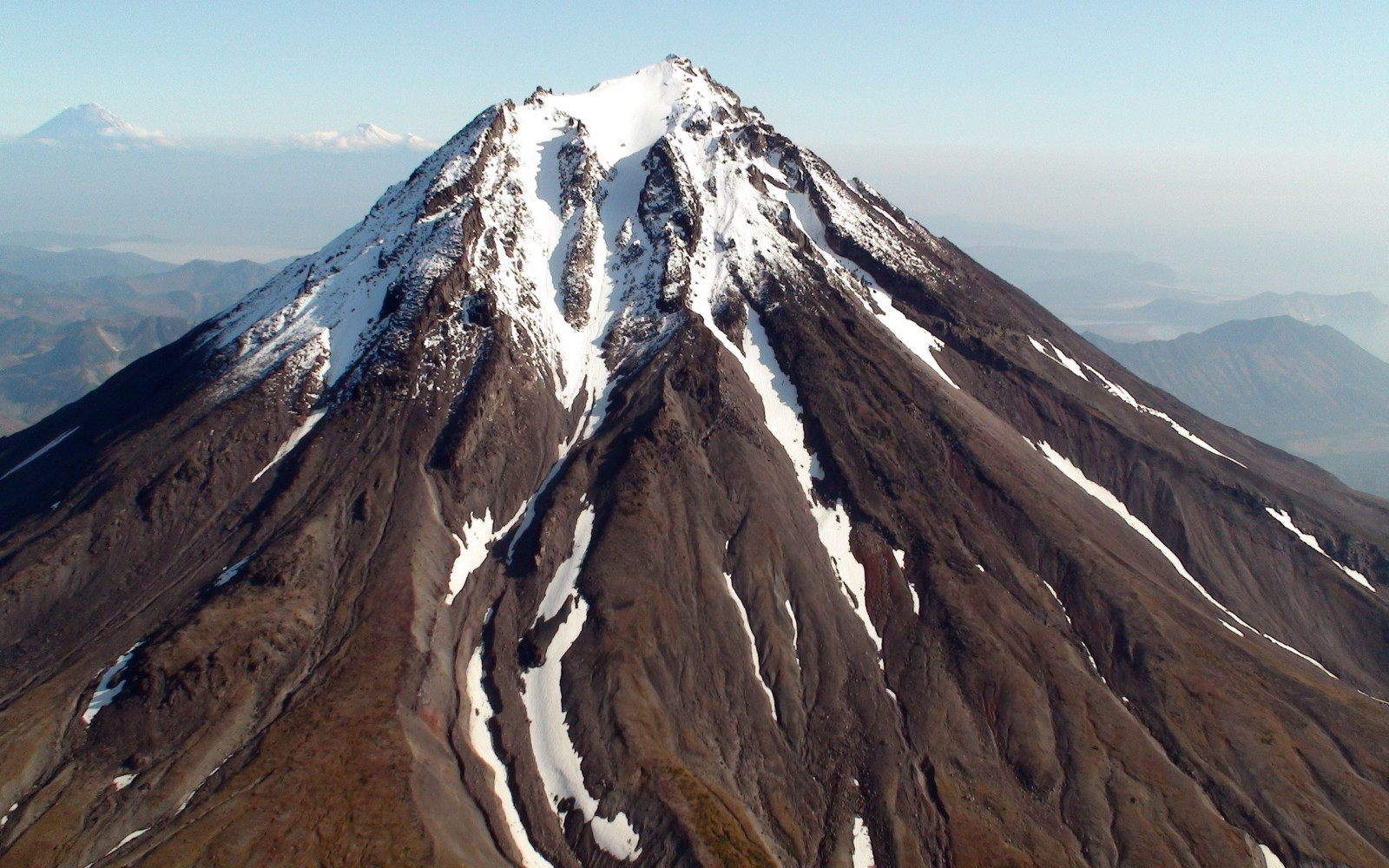 Núi lửa, Kamchatka, tuyết, Độ dốc
