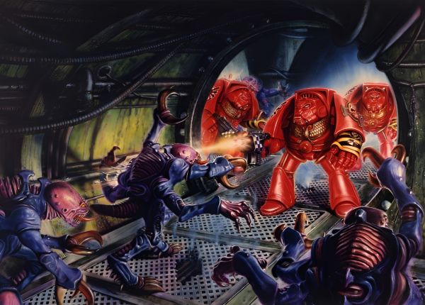 Warhammer 40 000,space marines,power armor,Adeptus Astartes,Terminator Armour,Genestealers