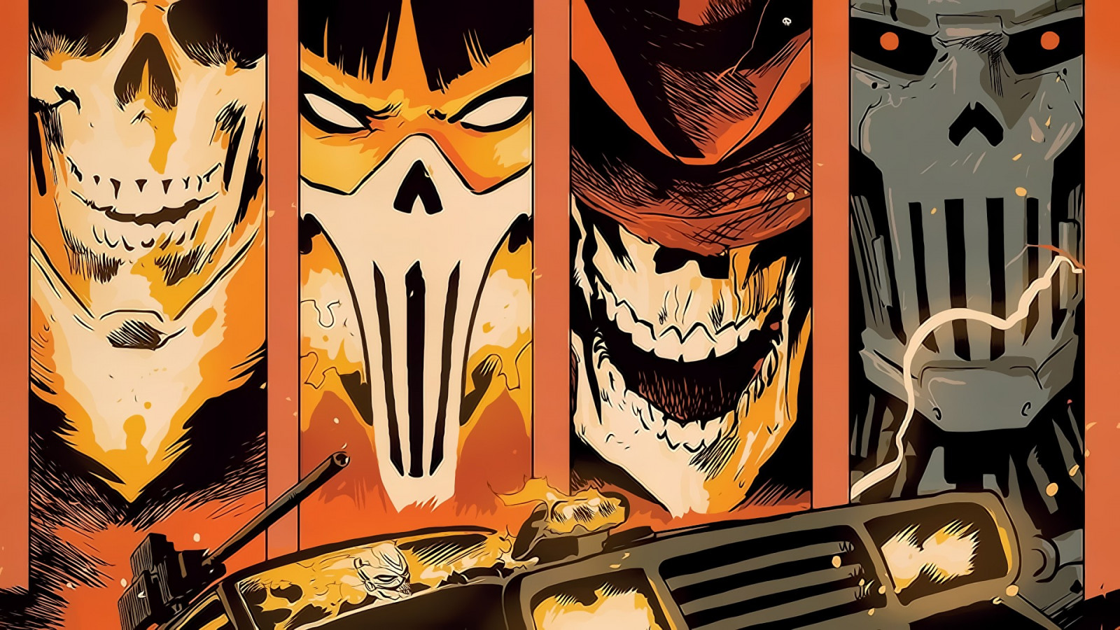 Wallpaper : illustration, cartoon, Marvel Comics, comic books, Ghost ...
