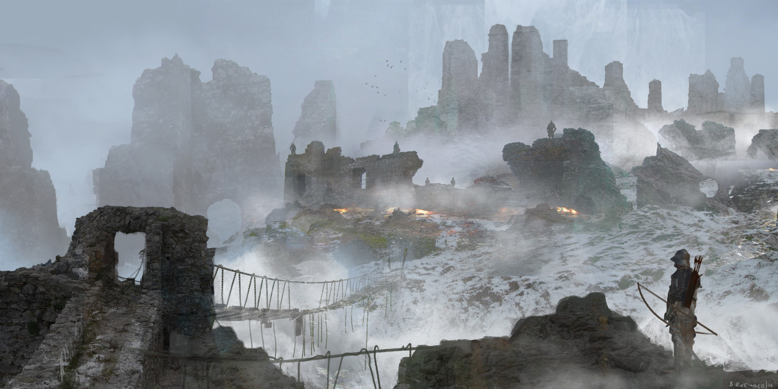 pemandangan, batu, karya seni, Es, Kastil, reruntuhan, Pembentukan, Medan, cuaca, tengara, screenshot, fenomena atmosfer