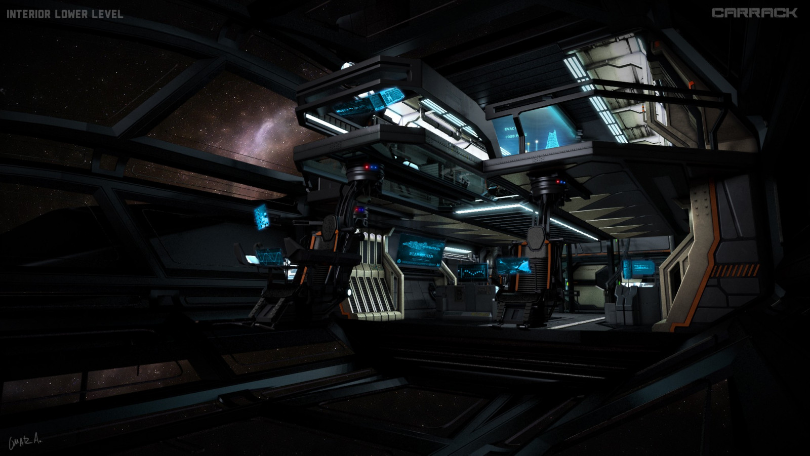 køretøj, stjerne Citizen, ambolt rumfart, Anvil Carrack, lys, mørke, skærmbillede