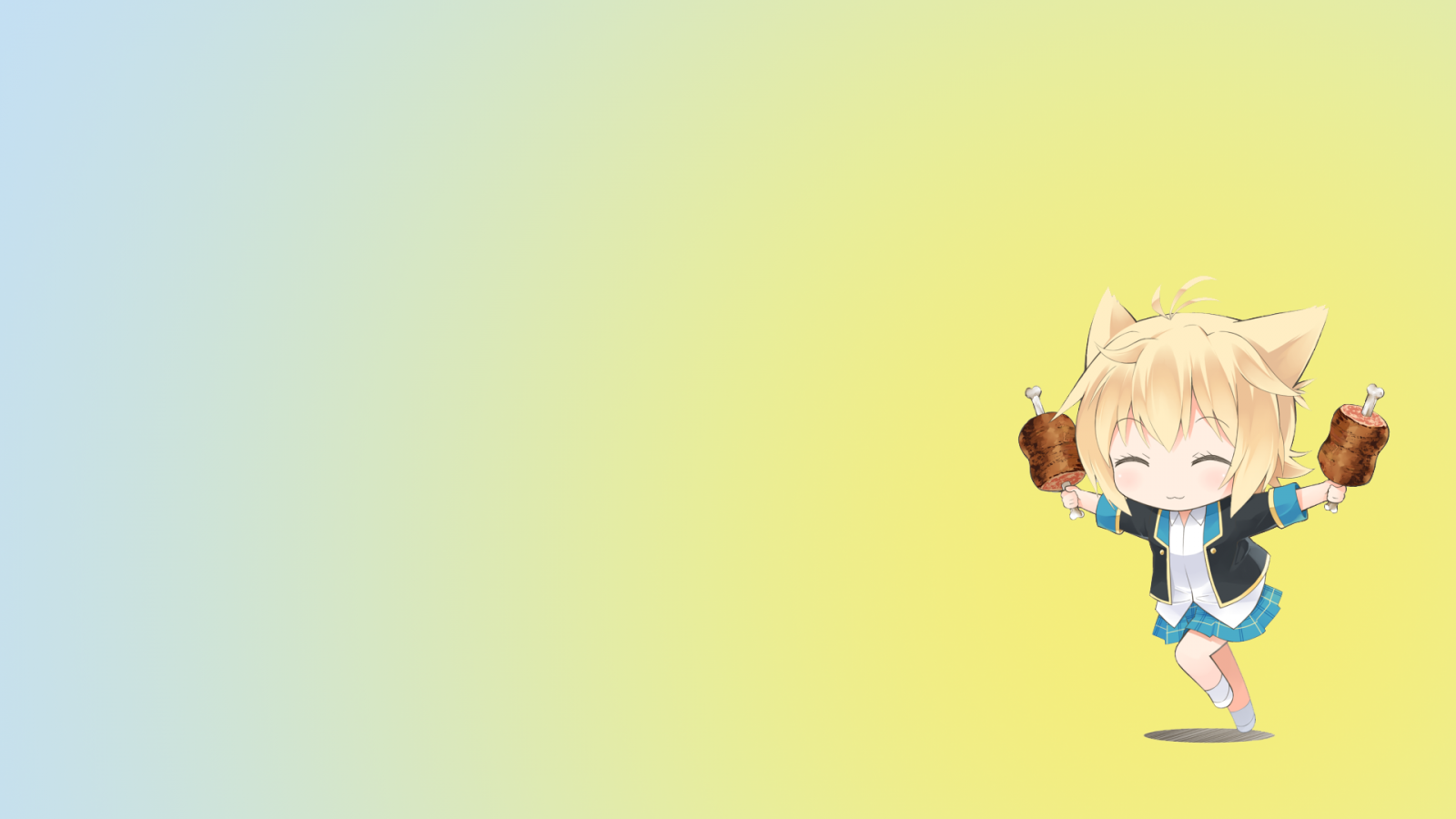 Illustration, Anime, Chibi, Karikatur, GJ bu, Kirara Bernstein, Hand, Bildschirmfoto, Computer-Tapete