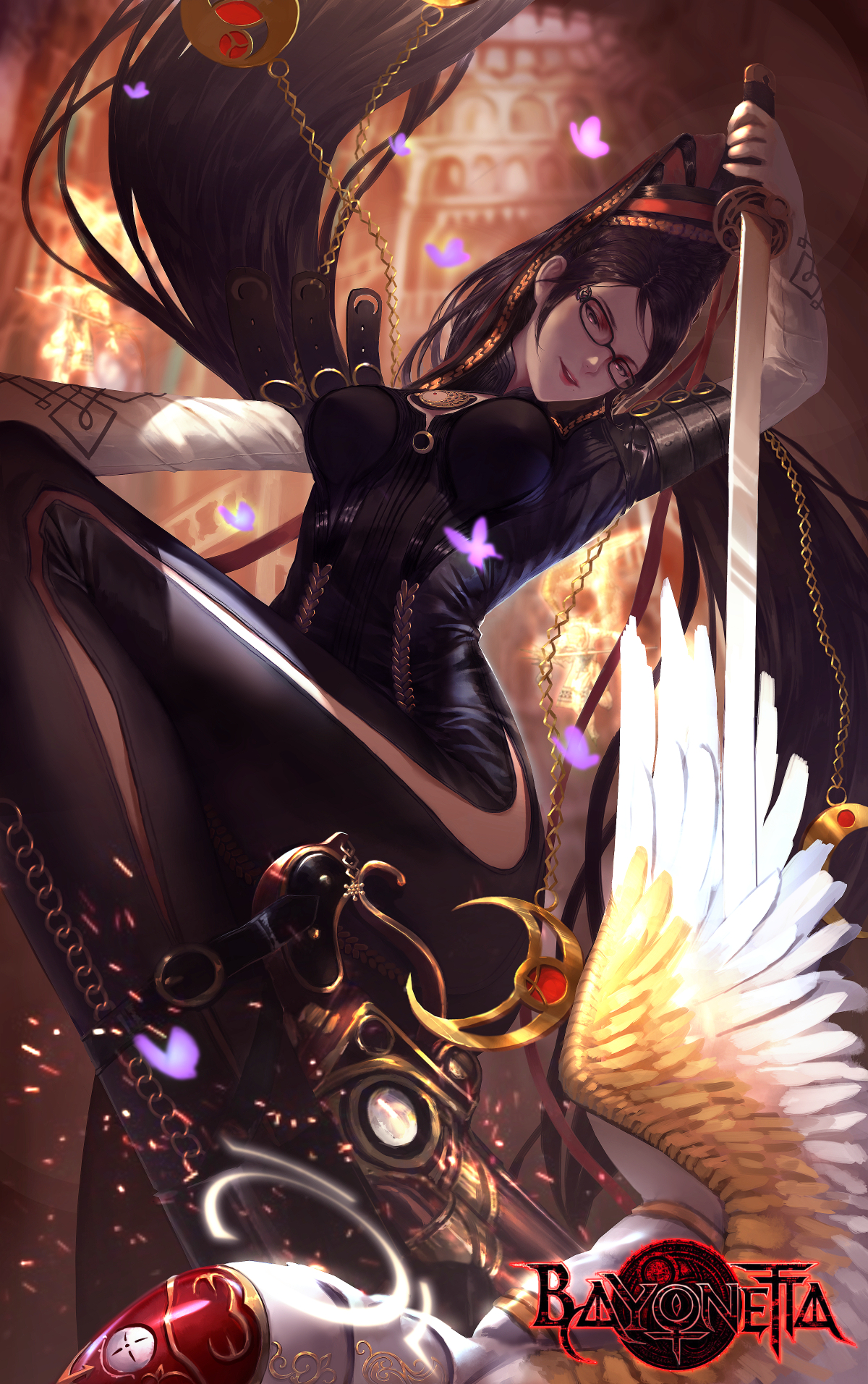 animeflickor, digital konst, vertikal, anime