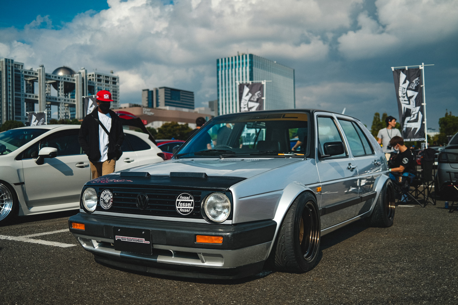 차, stance cars, 폭스 바겐, Volkswagen Golf II, Fotobros