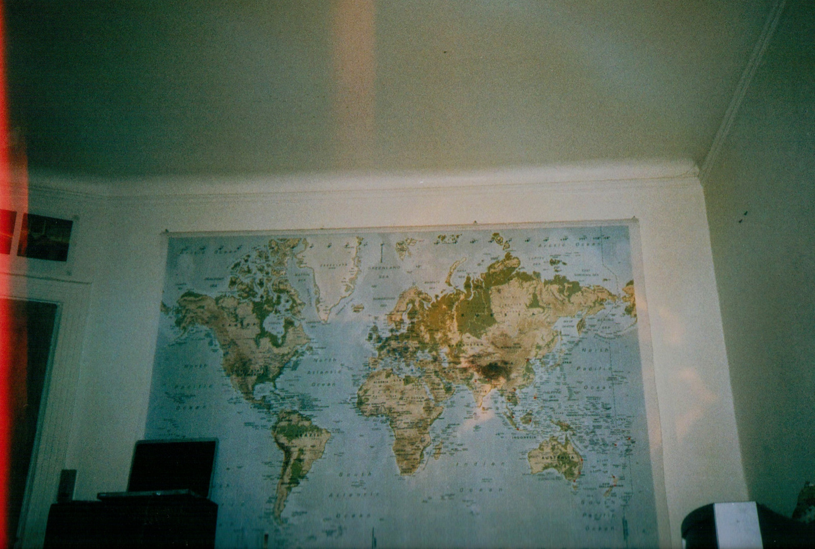 zelená, stěna, strop, omítka, Dům, okno, malování, textura, sklenka