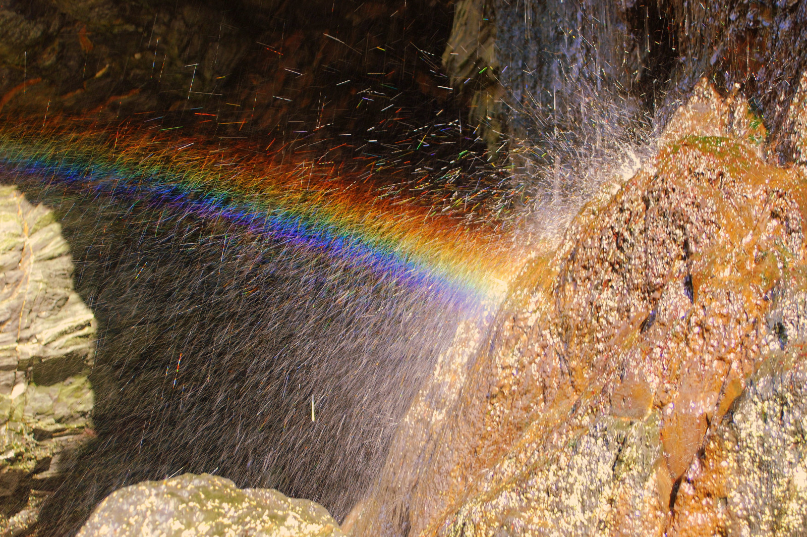 Příroda, Skála, voda, duha, geologický fenomén, geologie, Formace, vodní prvek, vodopád, meteorologický jev, kaňon, krajina