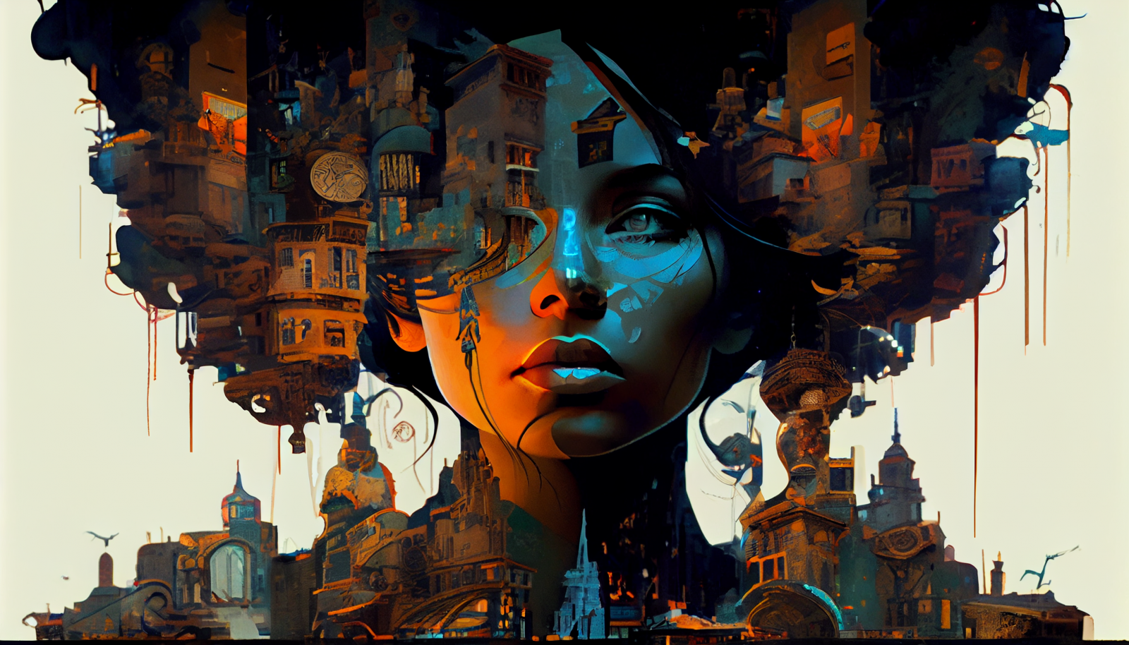 нейросеть mid journey art. Ai искусство. Midjourney art ai. иллюстрация. портрет.