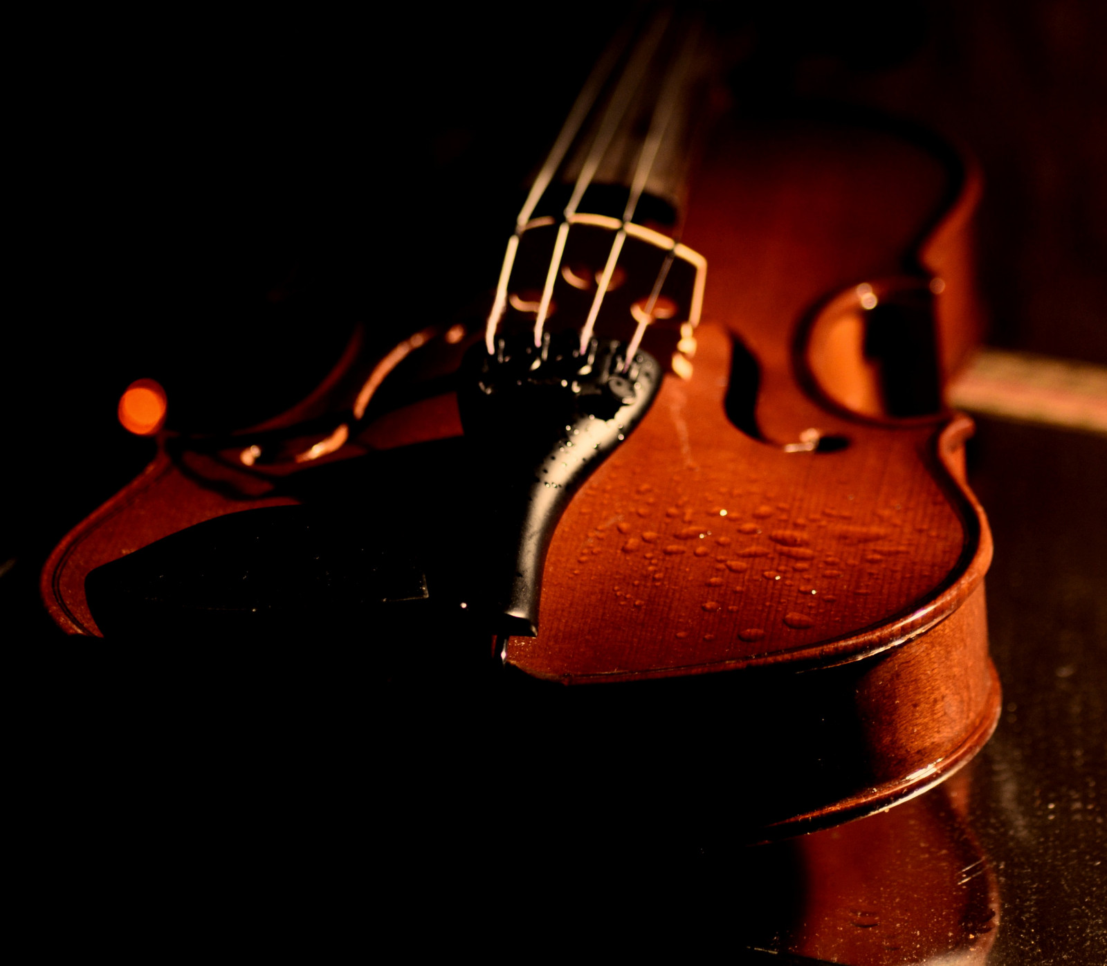 Wallpaper violin, tears, ericclapton, song, blackbackground, music