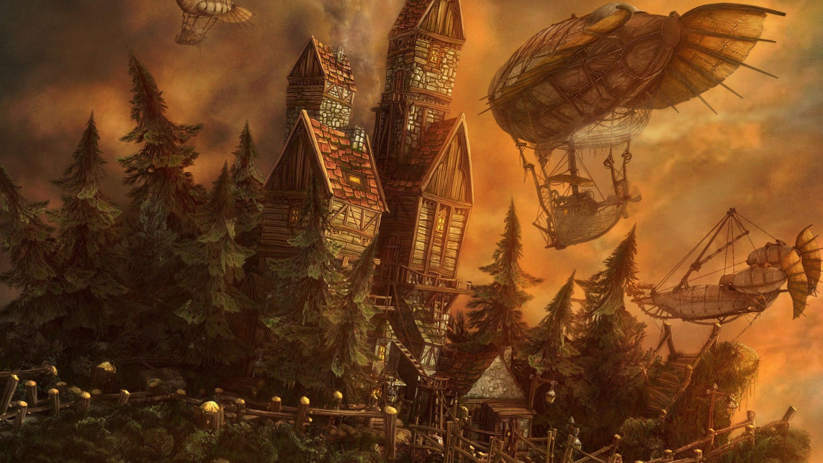 steampunk, mythologie, screenshot, computer wallpaper