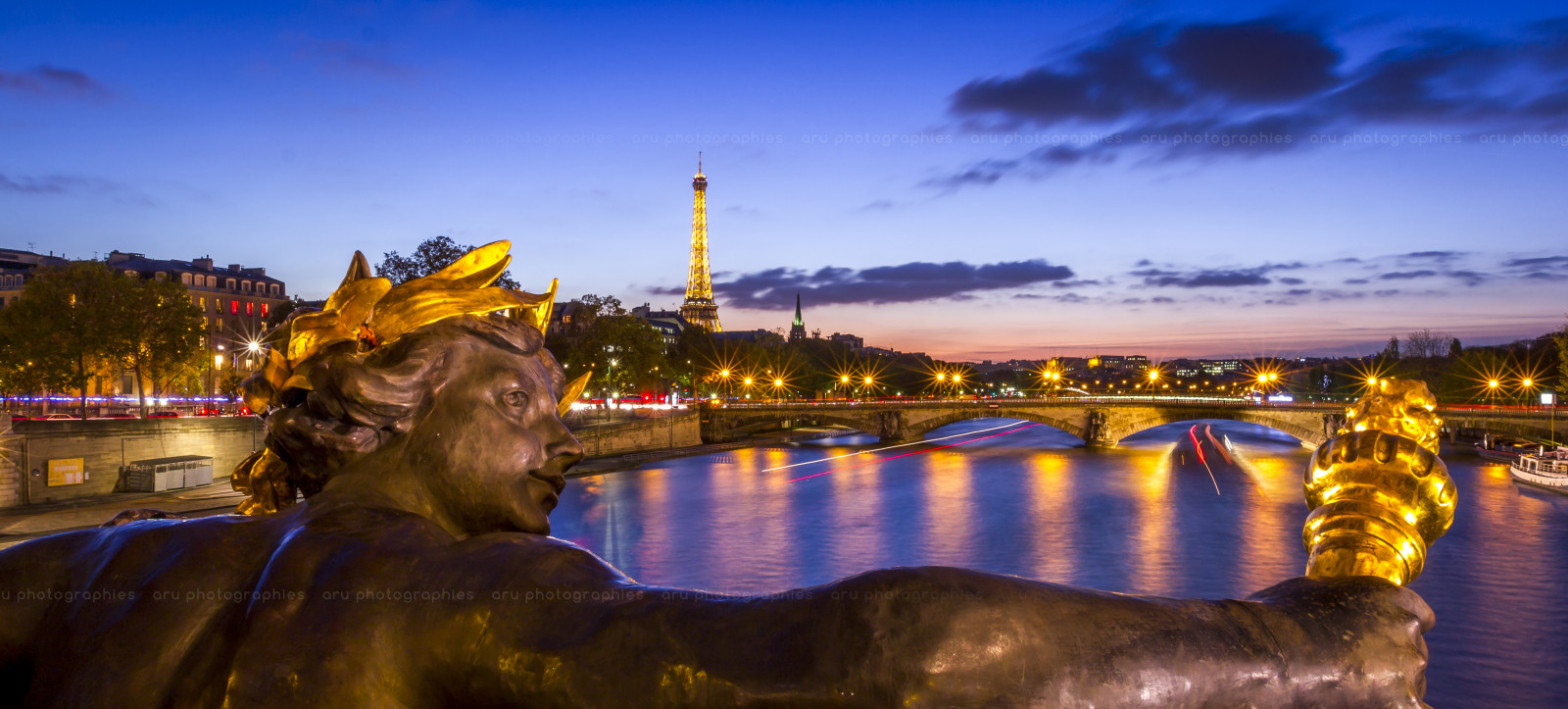 město, longexposure, most, západ slunce, Paříž, věž, dlouho, expozice, Eiffelova, expozice, pont, Alexandre, ville, longue, longueexposition, mygearandme