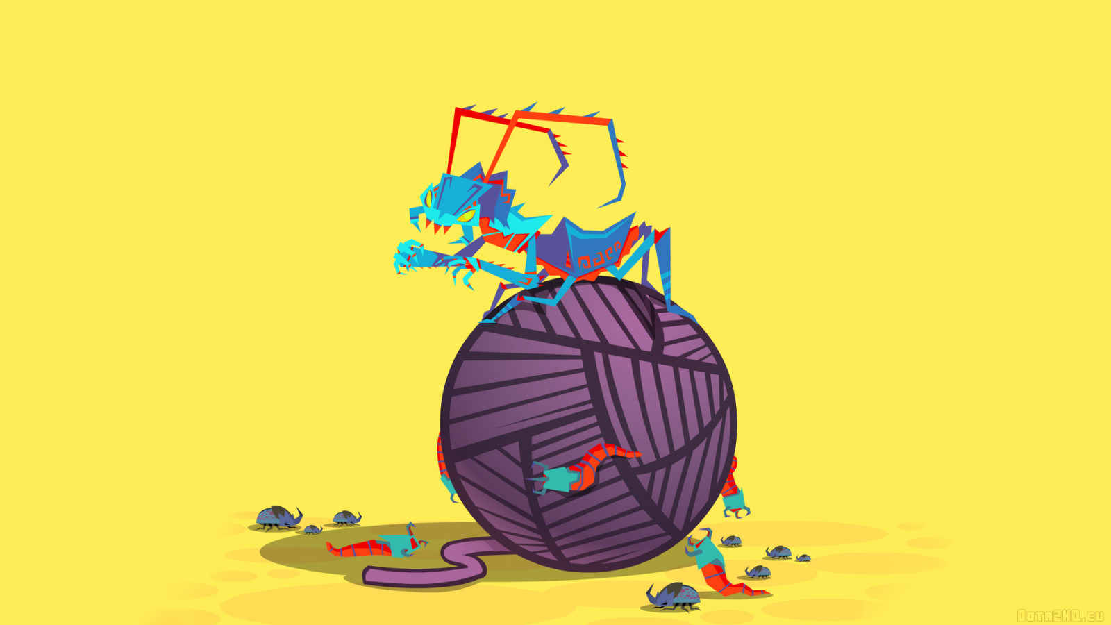 ilustrace, kreslená pohádka, Dota 2, Tkadlec, UMĚNÍ