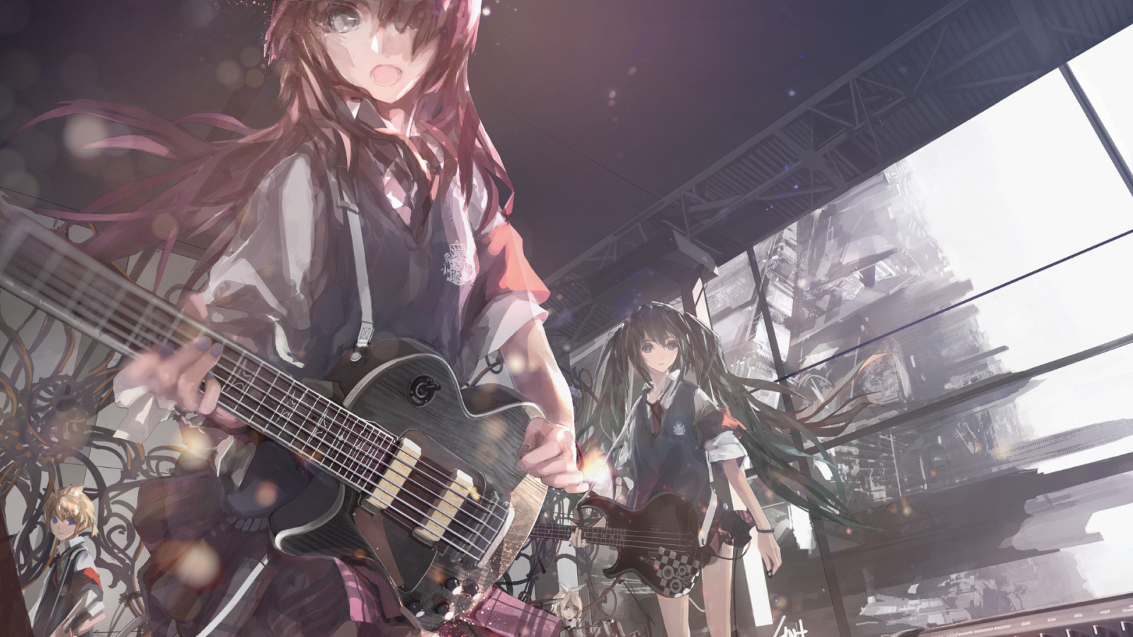 anime, gitar, musik, manga, pemusik, gitaris, nyanyian, prestasi, tahap, konser, seni pertunjukan, bassist, konser rock