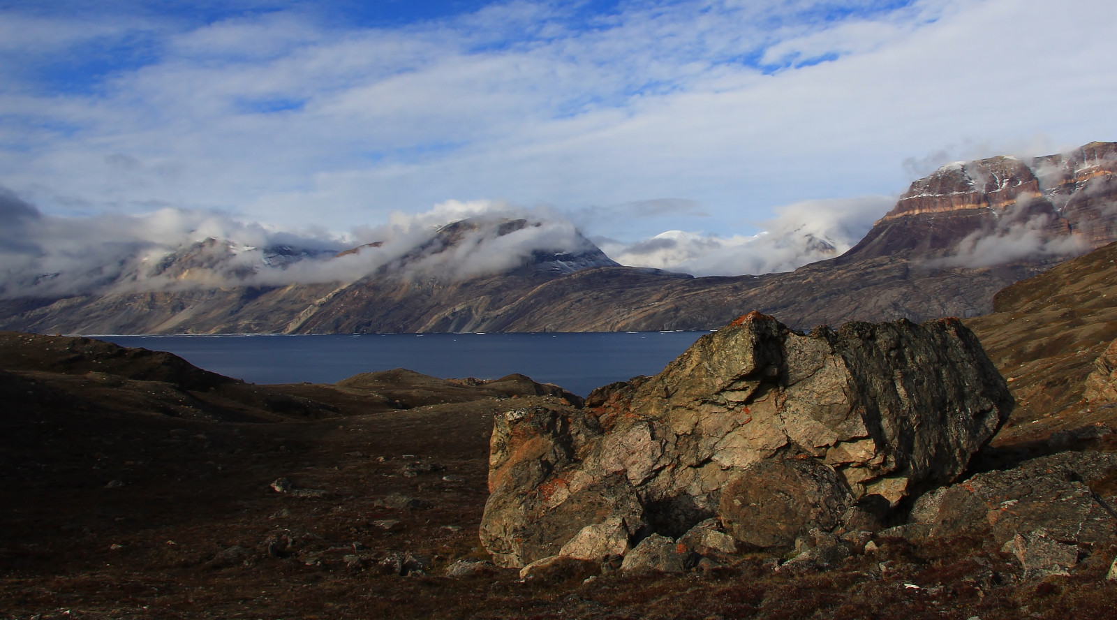 Greenland Coastal Rocks Wallpaper : landscape, mountains, lake, rock, Greenland, cliff ...