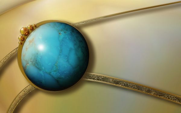 3D, green, abstract, yellow, blue, glass