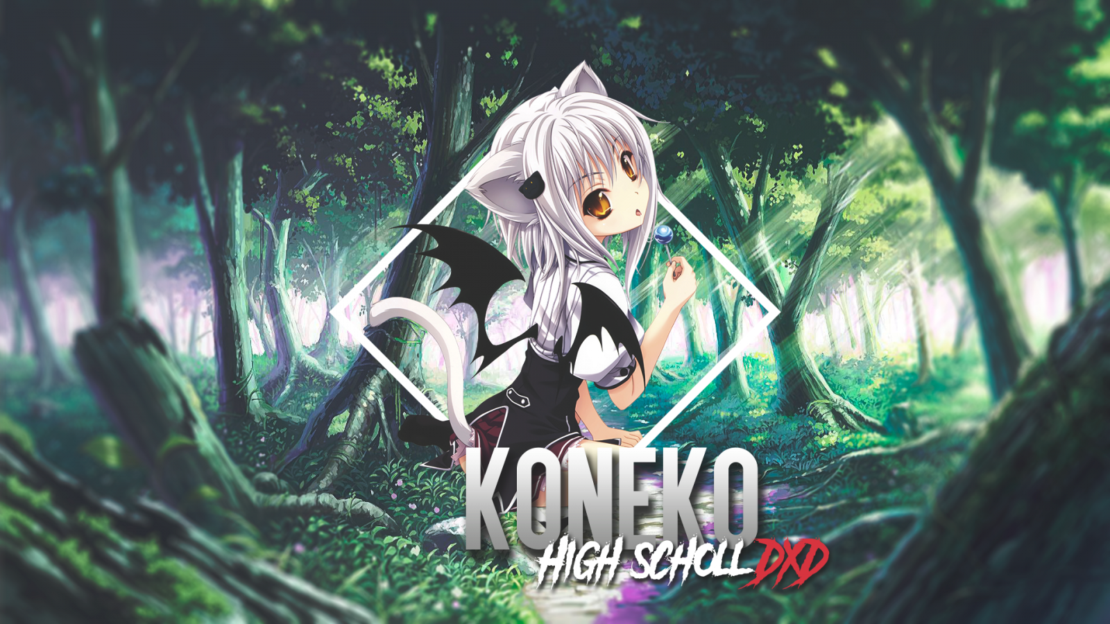 Wallpaper High School DxD Toujou Koneko Anime Blurred Picture wallpaper-high-school-dxd-toujou-koneko-anime-blurred-picture