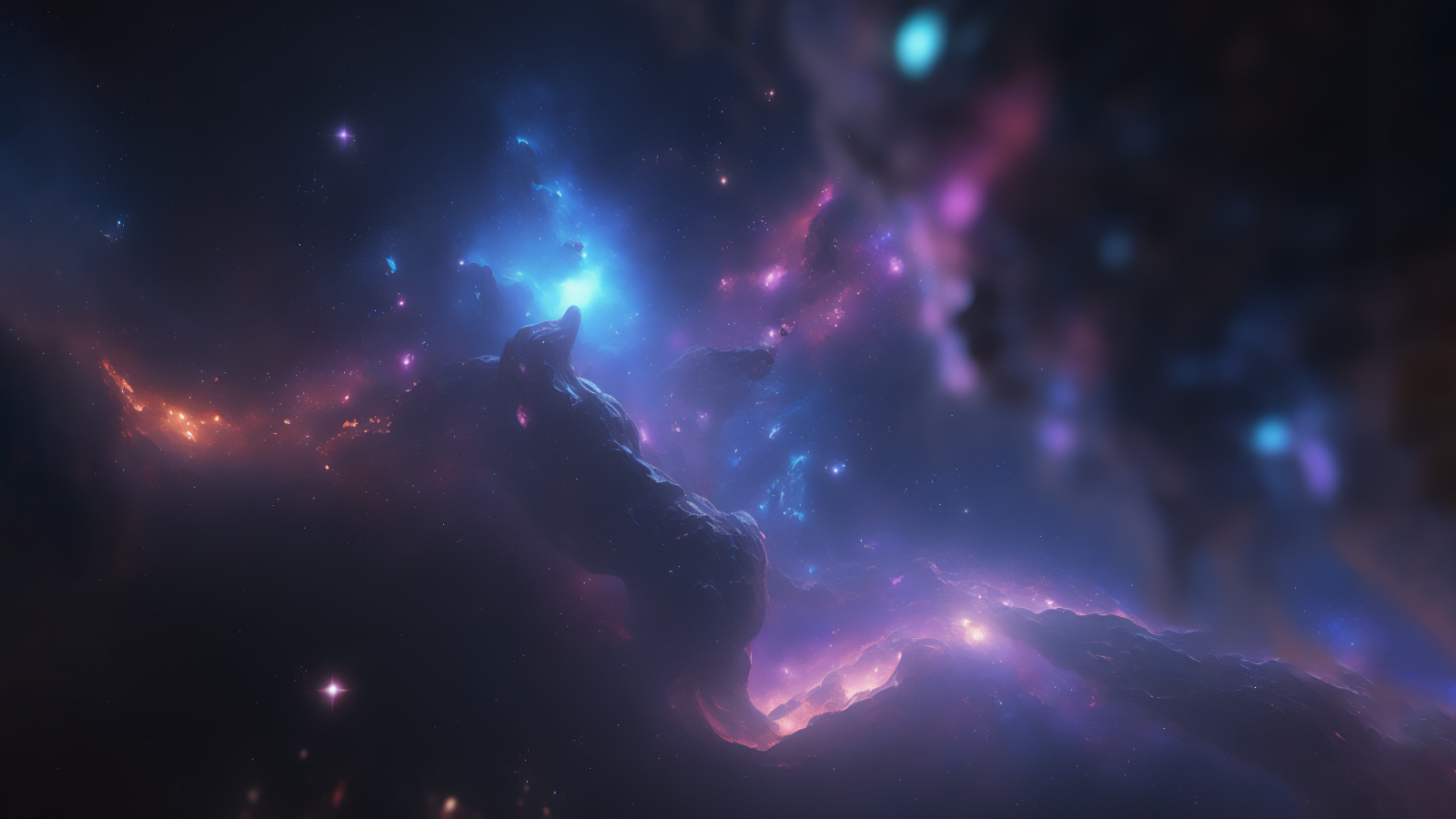 Wallpaper ai art, space, nebula, stars 3437x1934 alx 2216288 HD Wallpapers WallHere