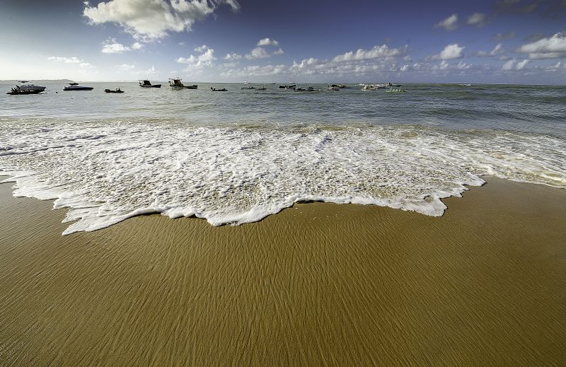 mare, puntellare, cielo, oceano, onda, acqua