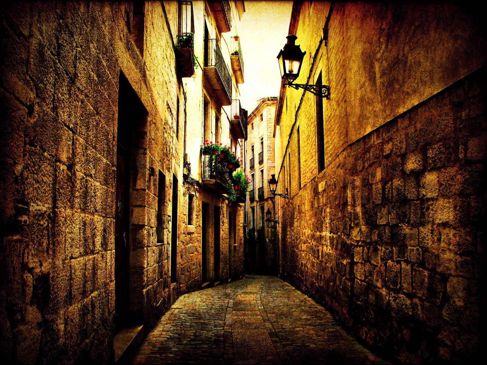 Wallpaper : street, old, Canon, ancient, girona, powershot, bec