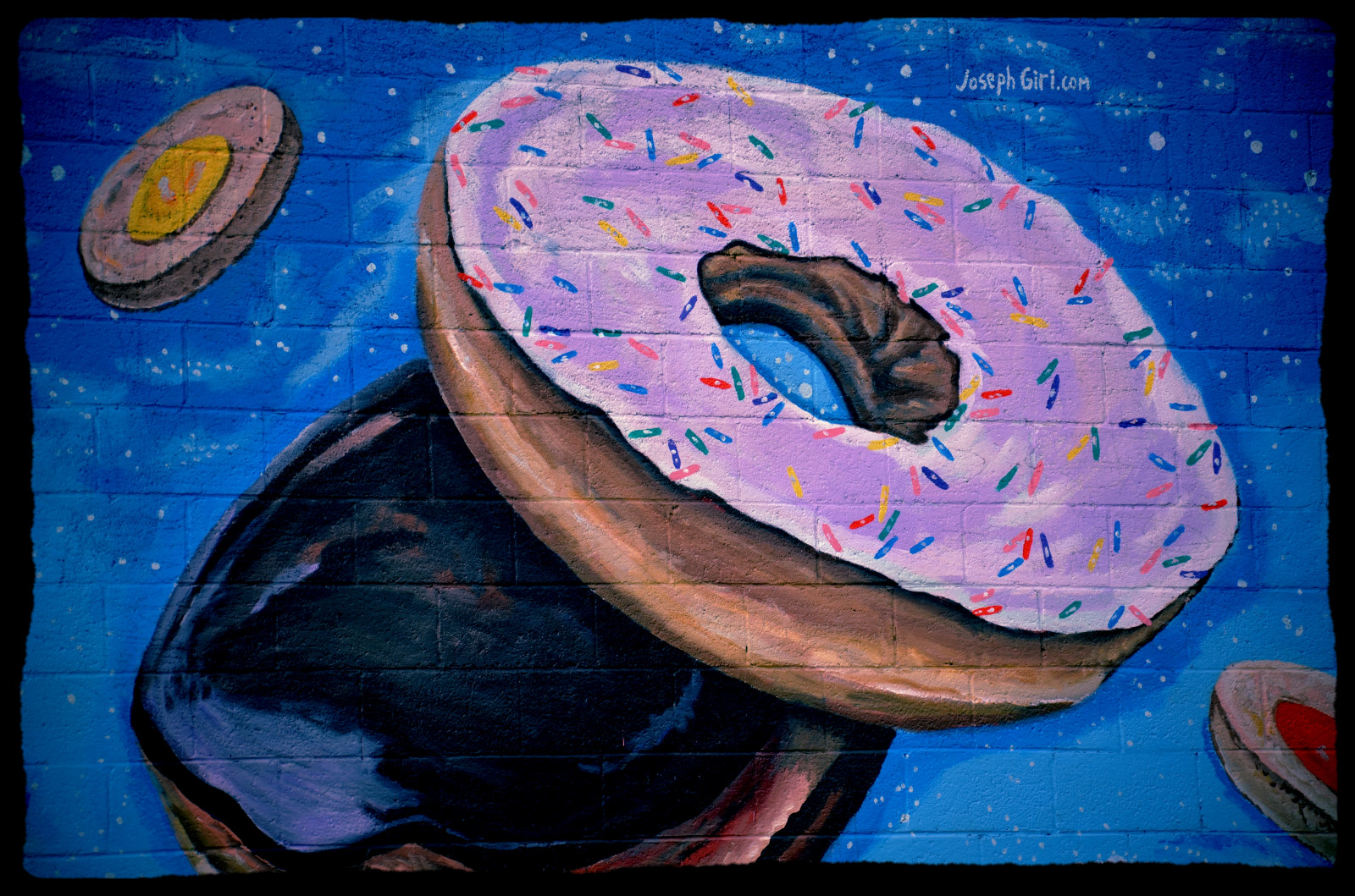 růžový, modrý, hnědý, pouliční umění, Černá, Chattanooga, báječný, nástěnná malba, flickr, tn, čokoláda, Tennessee, postřikovačů, koblihy, graffitti, koblihy, Urbanartwork